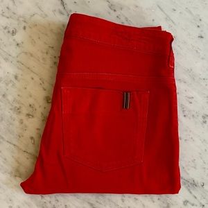 Notify red stretch denim skinny jean